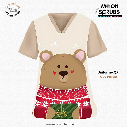 Uniforme Navideño Oso Grizzly