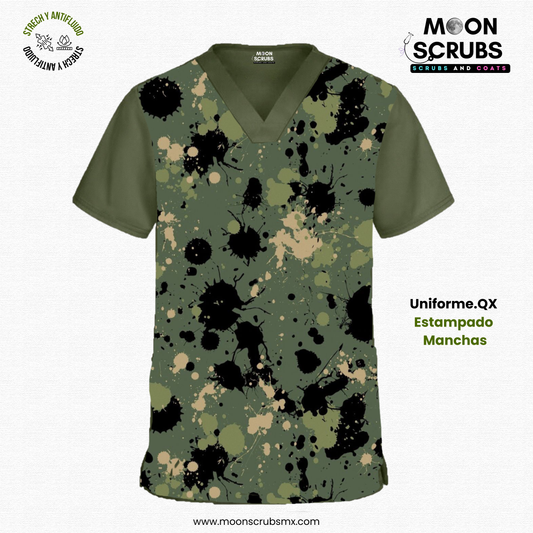 Uniforme Quirurgico Estampado Manchas